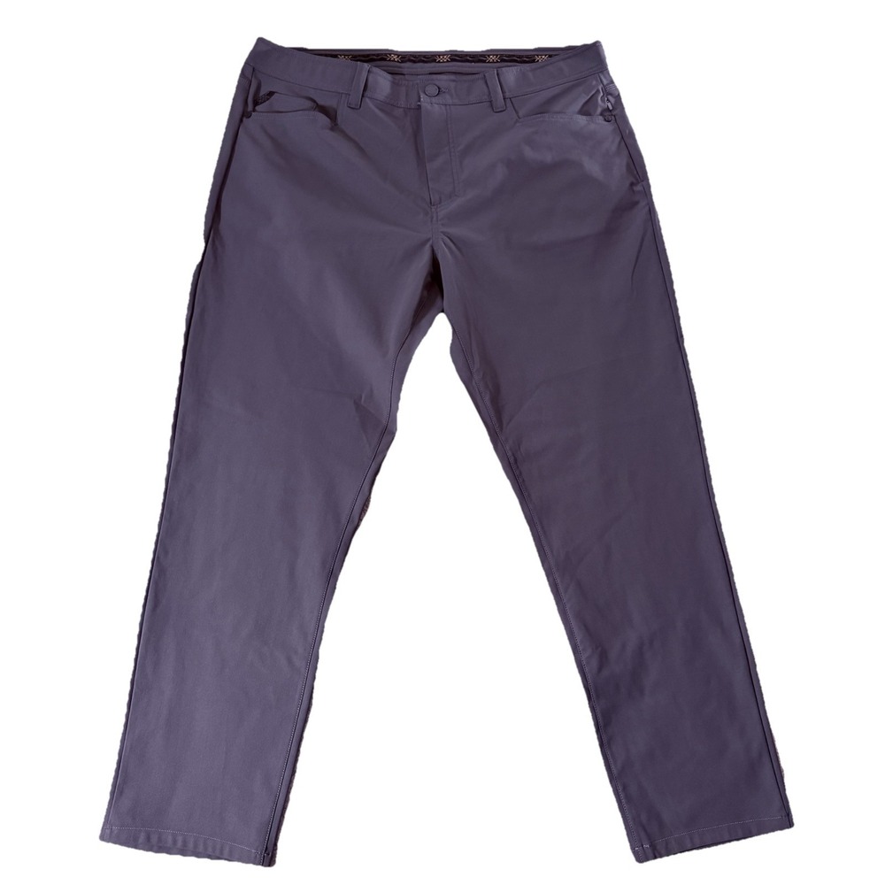 RHONE Commuter Performance Pants Men's 40x32 Stretch Slim Fit Gray Casual Golf